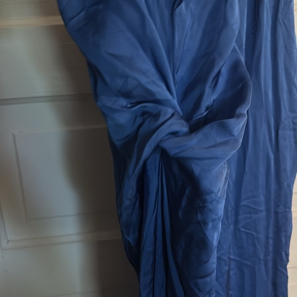 Aerie Vibrant Blue Maxi Dress with Knotted Side Detail - Picture 3 of 5